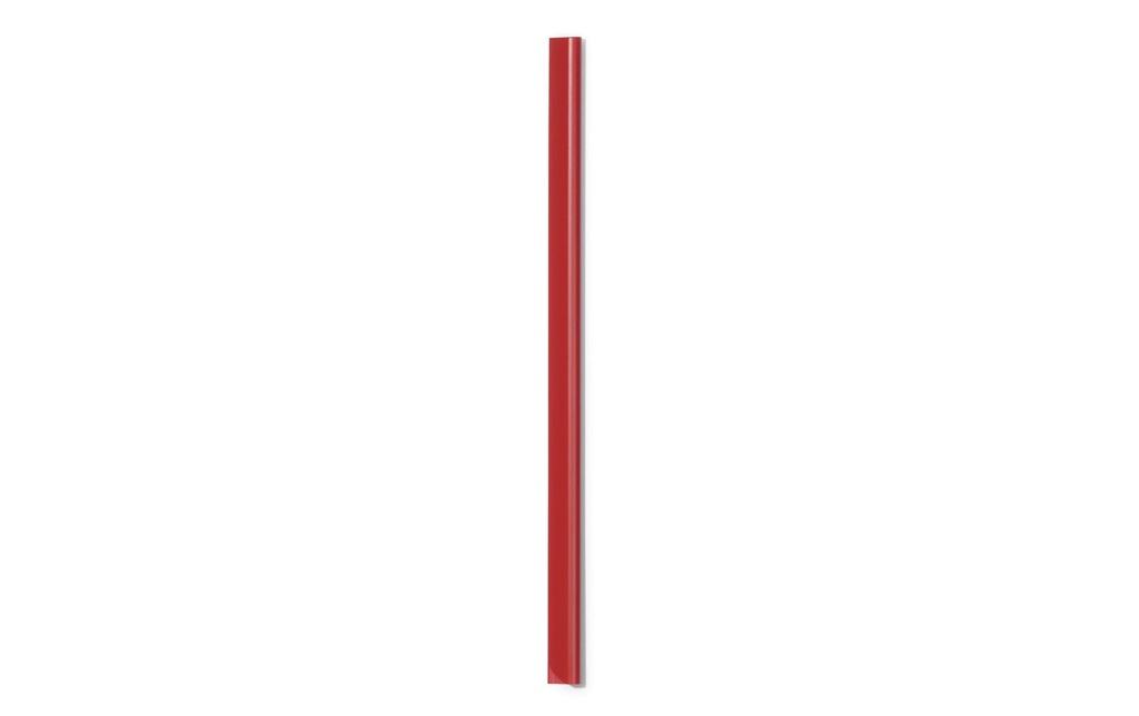 DURABLE Rail de serrage 6 mm, Rouge, 50 rails