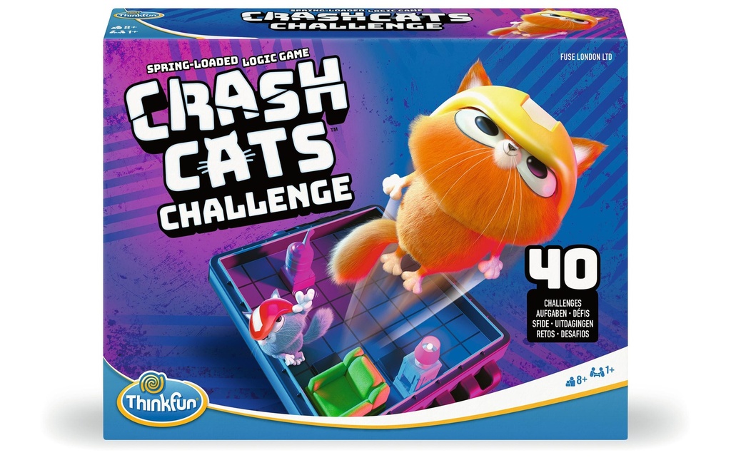 Thinkfun Jeux de casse-tête Crash Cats Challenge à partir de 8 ans, 1 joueur