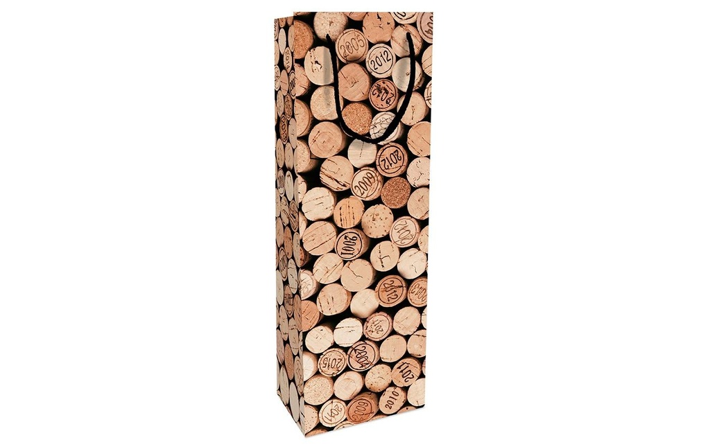 Braun + Company Sac à bouteilles Bouchon 12 x 37 x 8 cm, Brun clair