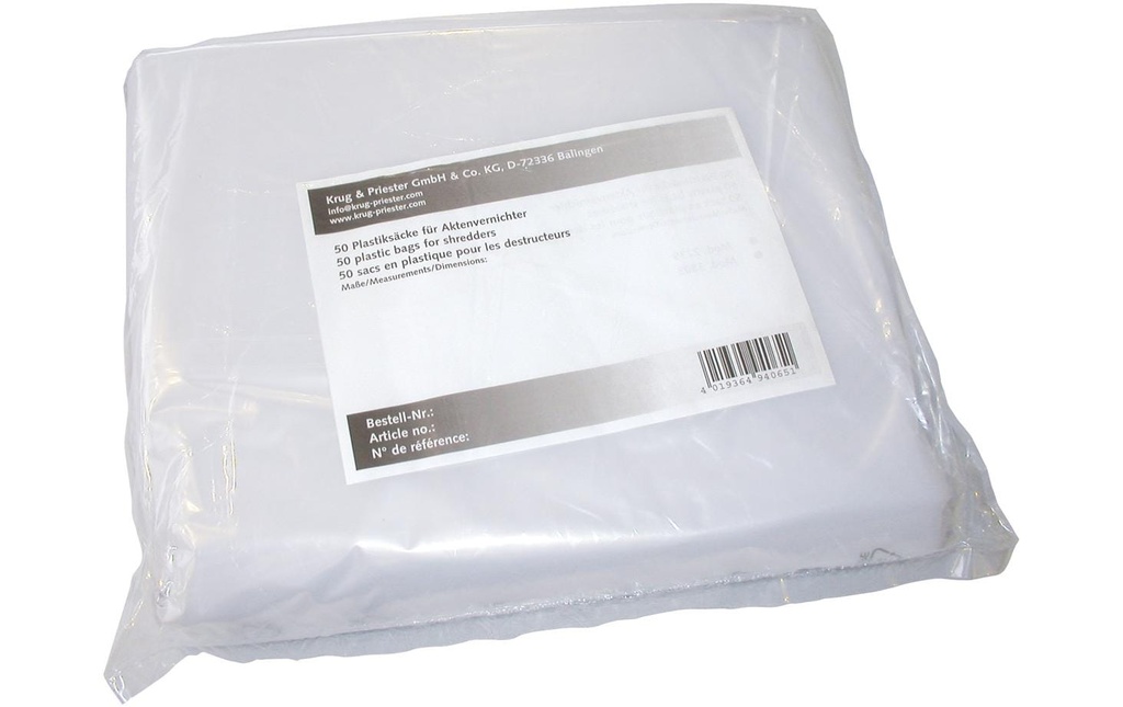 IDEAL Sacs poubelle pour déchiqueteuse de documents 9040 75 l 50 Pièce/s