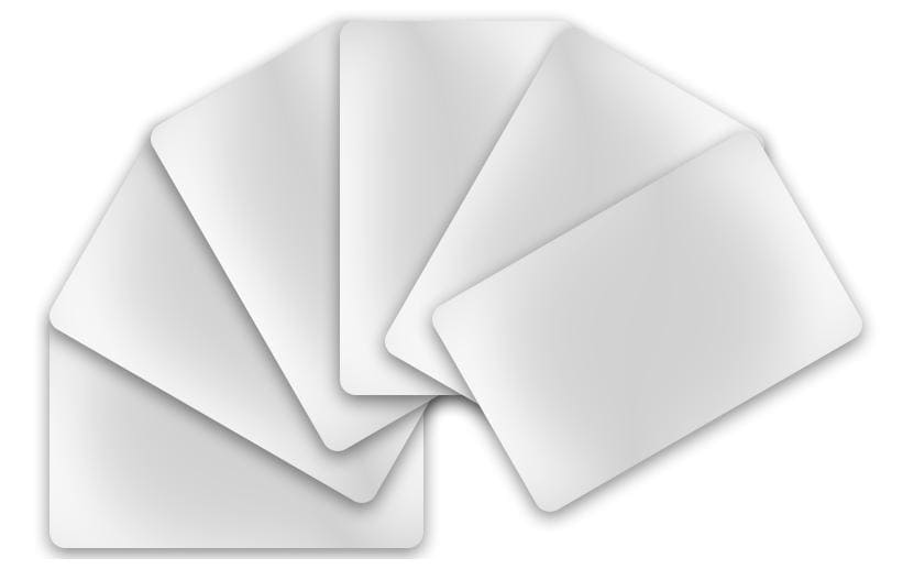 Evolis Carte(s) PVC 86 x 54 x 0.76 mm – paquet de 100 blanc