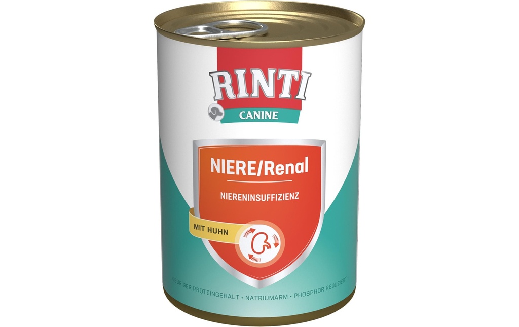 Rinti Canine Nourriture humide Rein / Poulet rénal, 400 g
