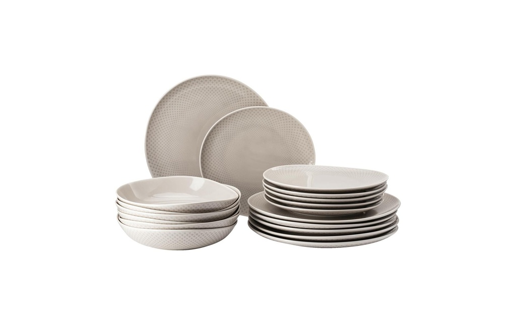 Rosenthal Assiette non décorative Junto Soft Shell, set de 18 pièces