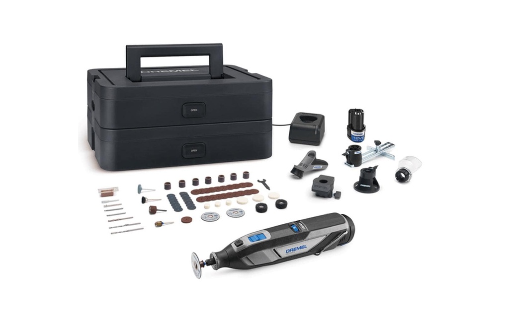 Dremel Outil multifonctionnel 8240 (1x batterie 12V-2Ah, 65 accessoires)