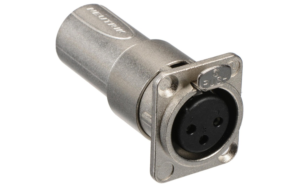 Neutrik Adaptateur audio NA3FDM XLR 3 pôles, femelle - XLR 3 pôles, mâle
