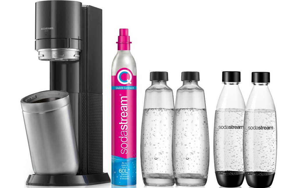Sodastream Gazéificateur d’eau DUO Megapack XL Noir