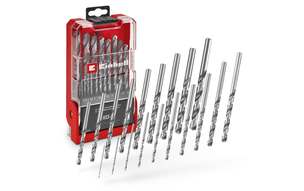 Einhell Kits de forets à métaux HSS-G 19tlg LS
