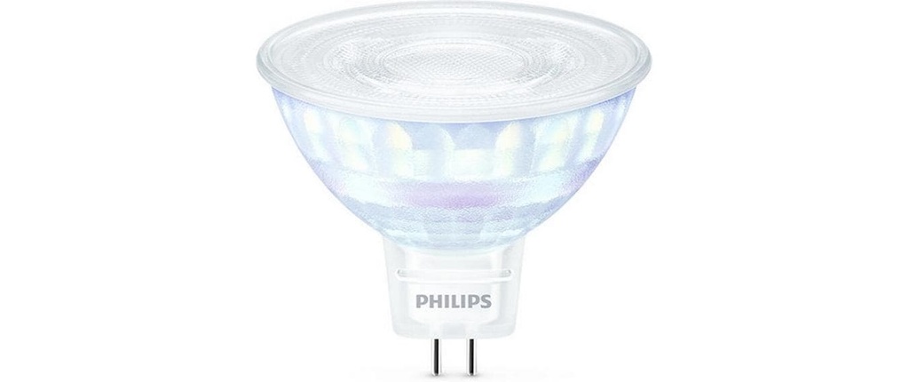 Philips Lampe LEDcla 50W GU5.3 WW WGD Blanc chaud (WW)