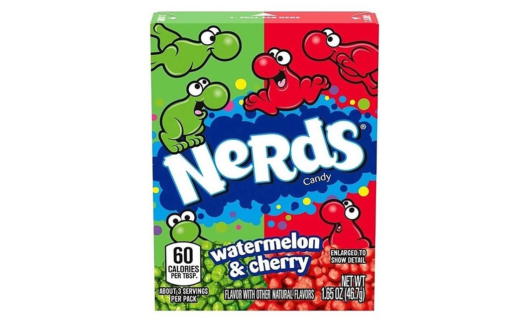 Wonka Nerds Bonbons Pastèque et cerise 46 g