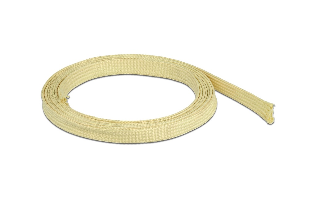 Delock Manchon tressé en fibres d’aramide 2 m x 10 mm Jaune