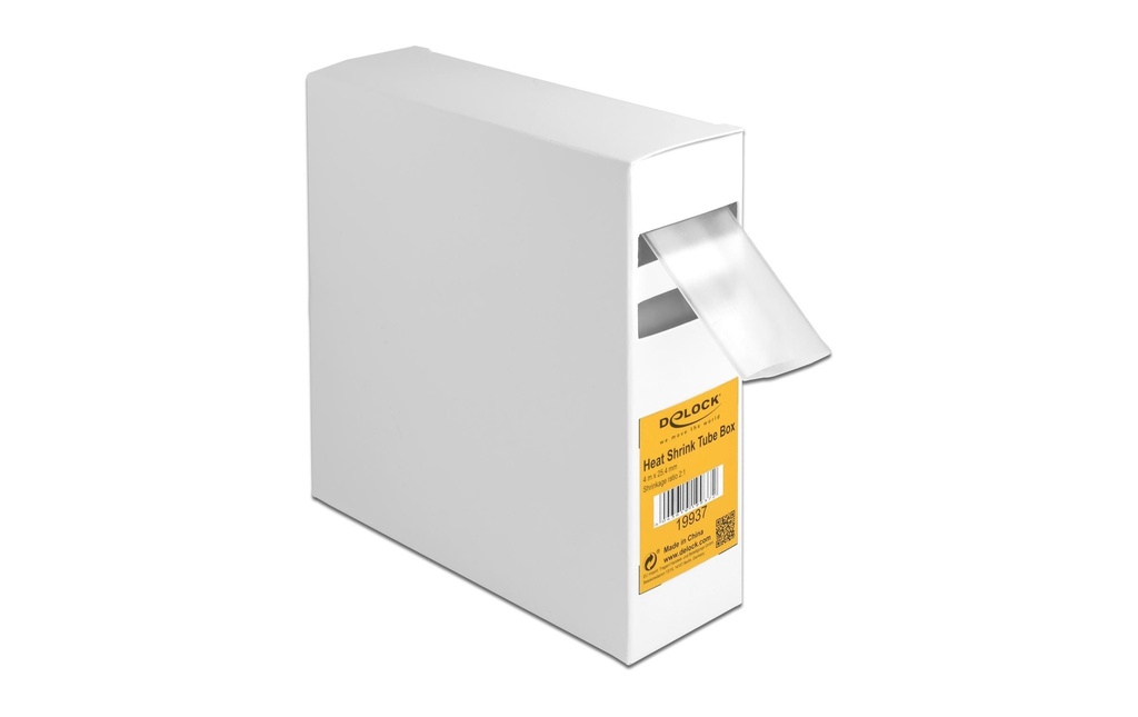 Delock Gaine thermorétractable 4 m x 25.4 mm Transparent