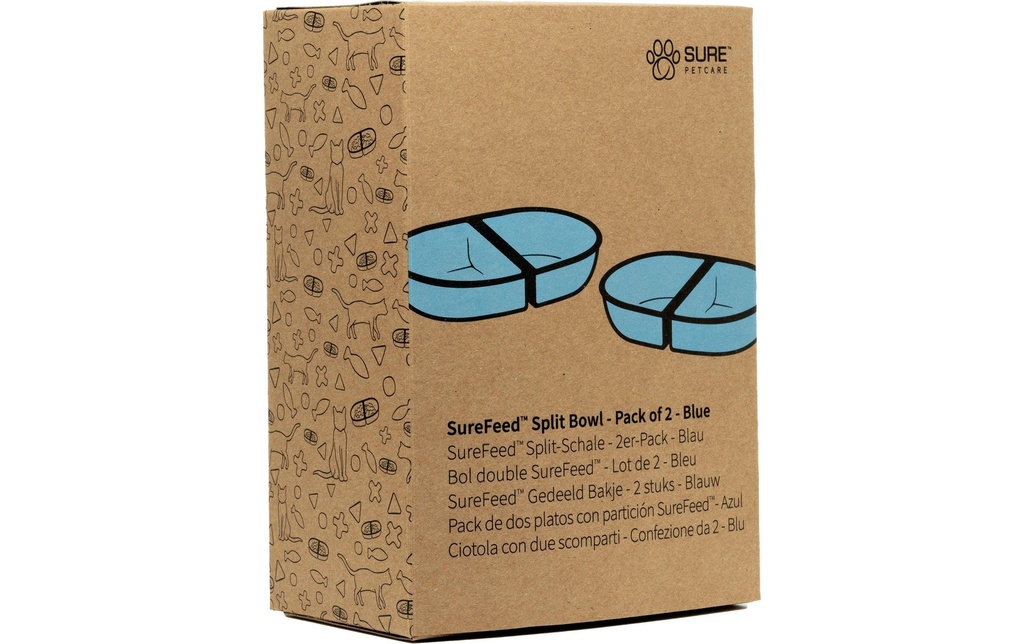 SureFeed Accessoire Double coque de remplacement 2 pièces, bleu