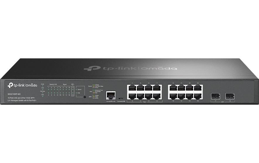 TP-Link PoE+ Switch L2+ 16 x 2.5G + 10G SG3218XP-M2 18 ports