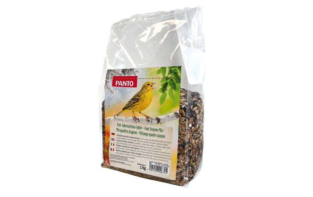 Panto Nourriture pour oiseaux Mélange quatre saisons 1 kg