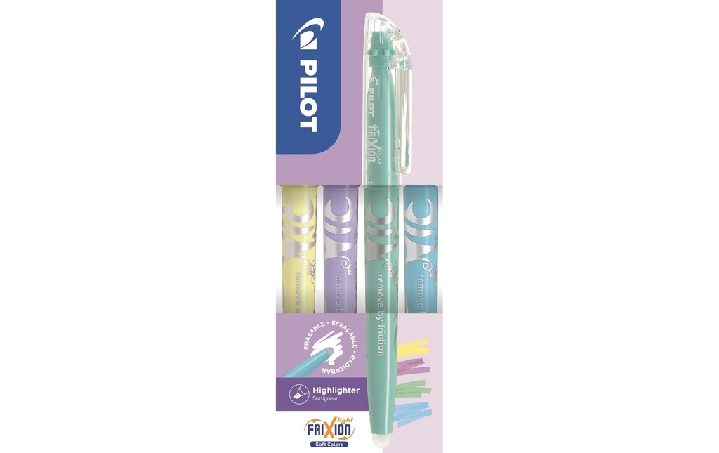 Pilot Surligneur Frixion Light soft 4 pièces