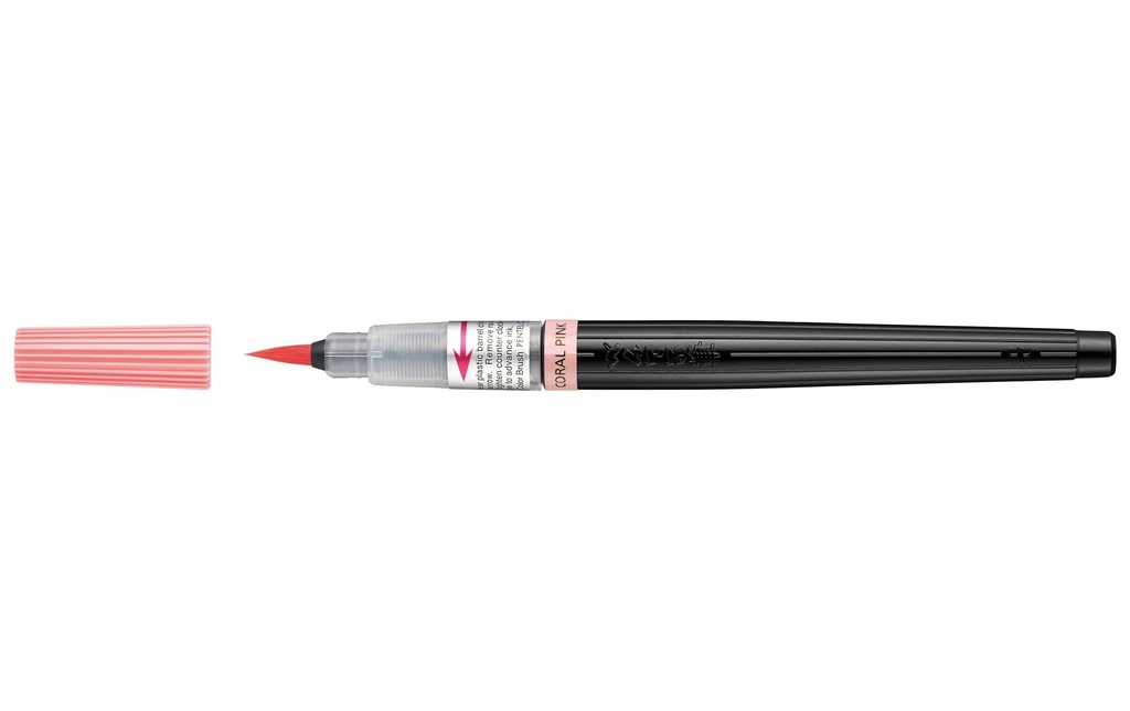 pentel Brushpen Brosse à peinture 1 pièce, corail