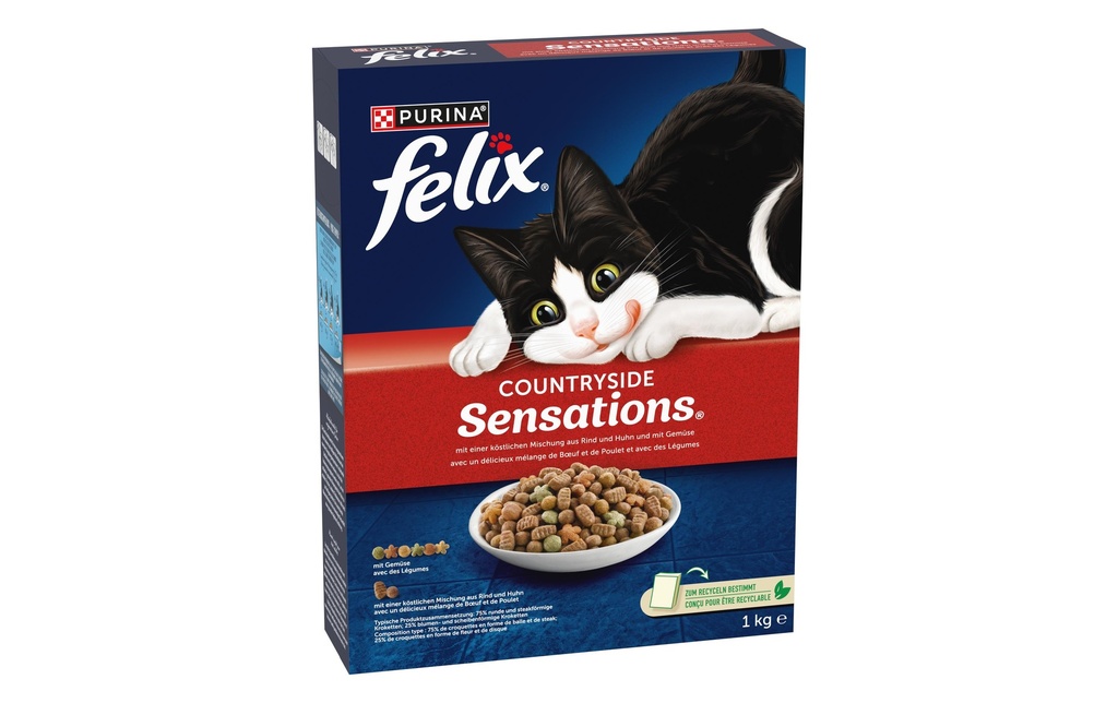 Felix Alimentation sèche Sensations Viande, 1 kg