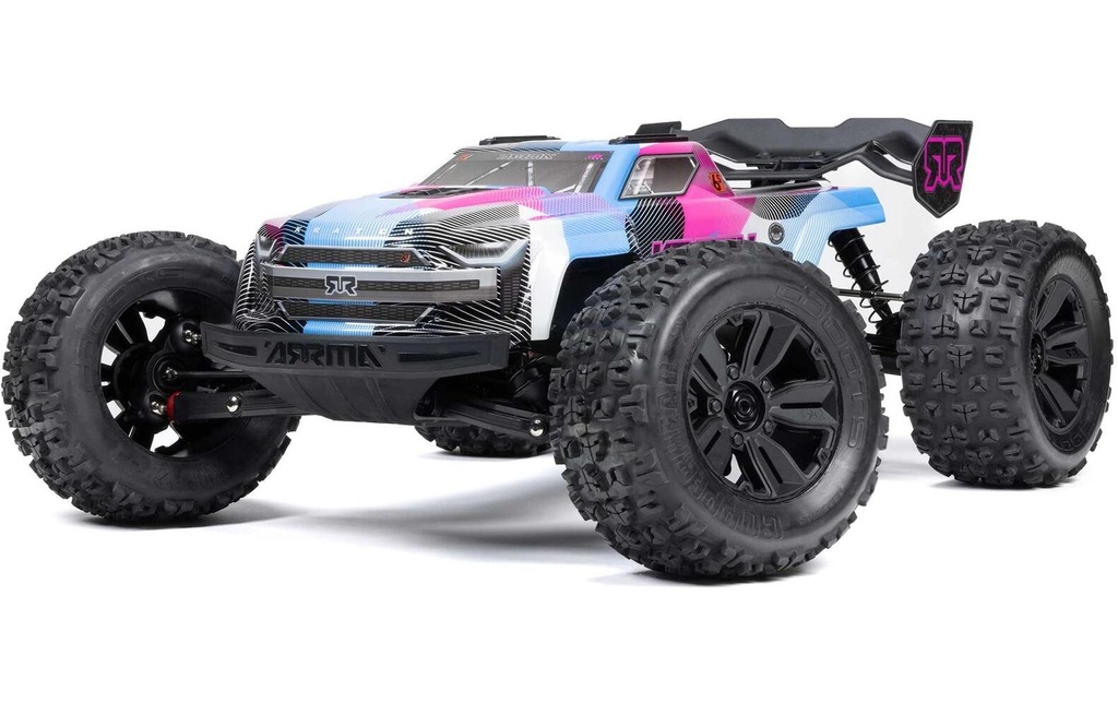 Arrma Monster Truck Kraton BLX6S, bleu/rose ARTR, 1:8