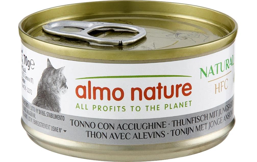 Almo Nature Alimentation humide HFC Natural Cat Thunfisch mit Sardellen 70 g