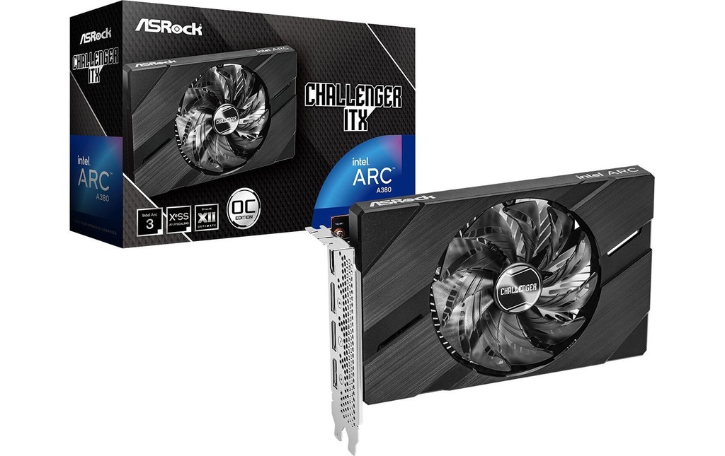 ASRock Carte graphique Arc A380 Challenger ITX OC 6 GB