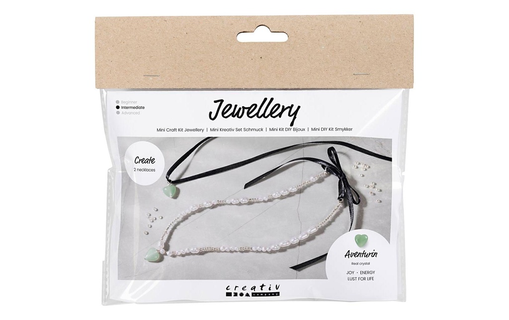 Creativ Company Kits de bricolage pour bijoux Colliers avec pierre d'aventurine