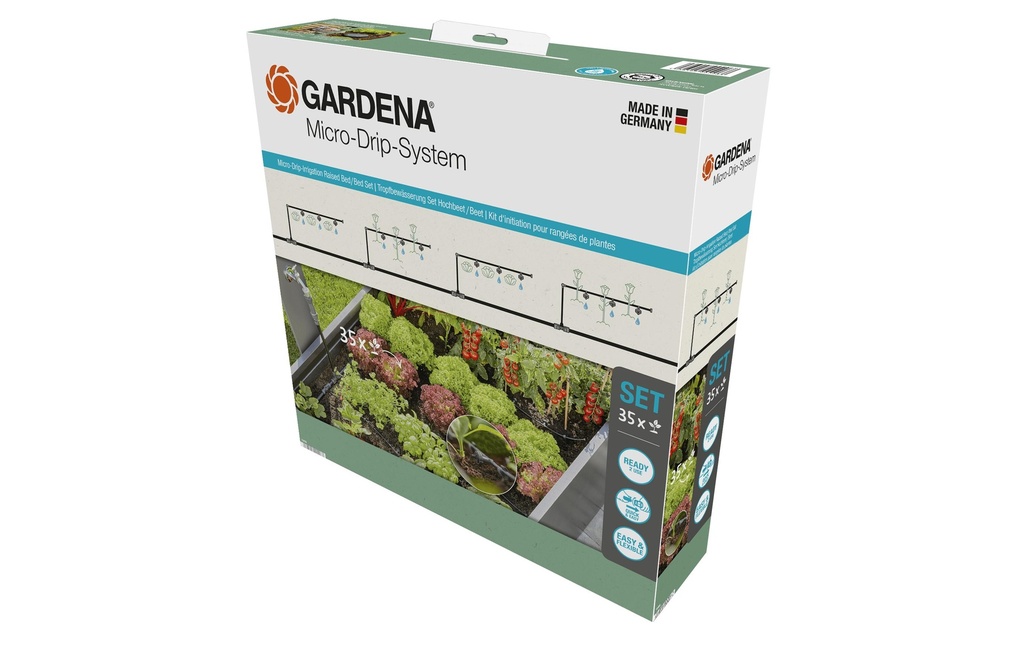 GARDENA Kits de démarrage Arrosage goutte-à-goutte pour massifs Micro-Drip-System