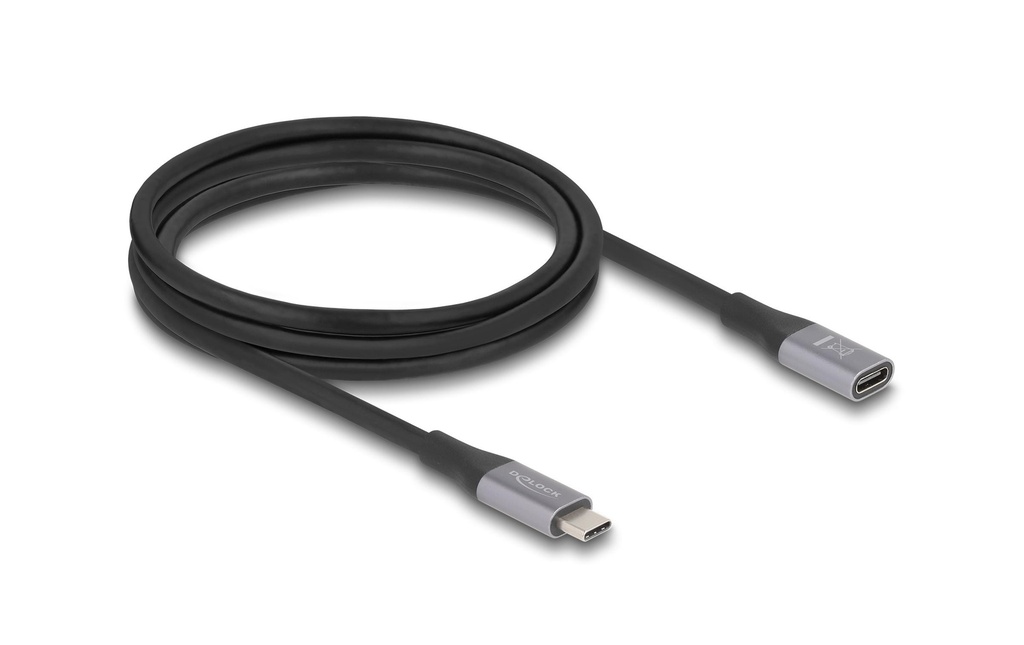 Delock Câble USB4 USB 40 Gbps USB-C - USB-C 2 m