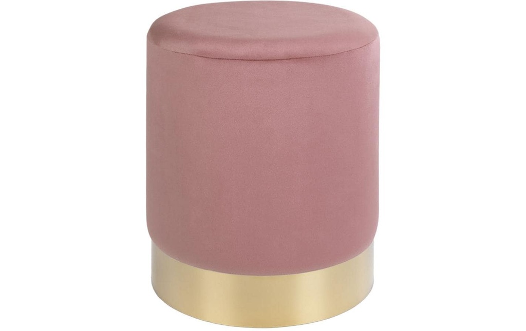 House Nordic Tabouret Gamby Ø 34 cm, Laiton/Rose
