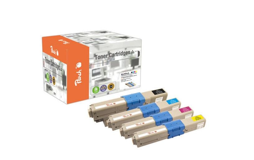 Peach Kits de toner OKI 44973533-6 BK, C, M, Y