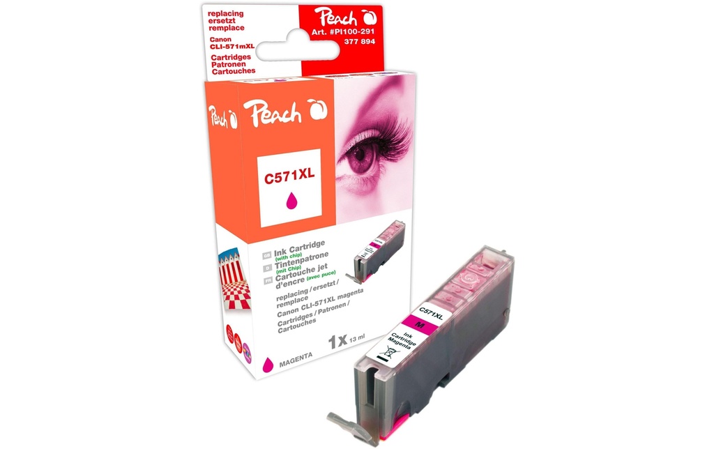 Peach Encre Canon CLI-571XLM Magenta