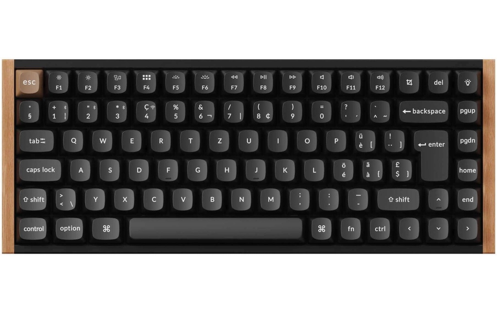 Keychron Clavier de gaming K2 HE Black Wood Commutateur magnétique