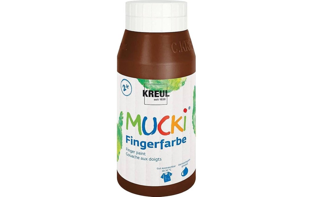 Kreul Peinture aux doigts Mucki 750 ml, brun