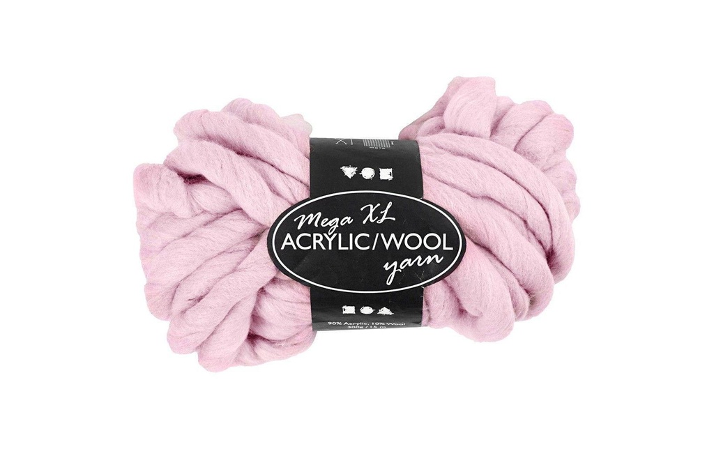 Creativ Company Laine Acrylique XL 15 m Rose