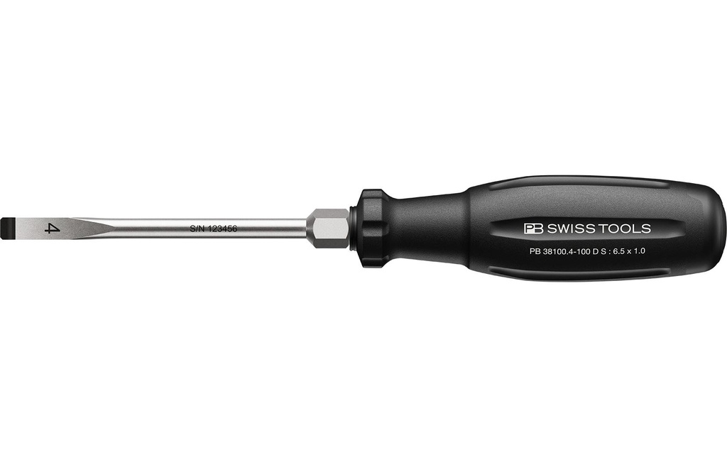 PB Swiss Tools Tournevis pour vis à fente SwissGrip Evo PB 38100.4-100