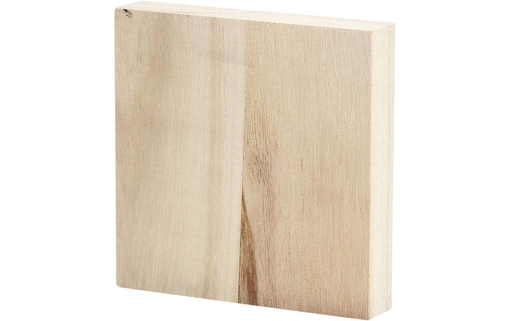 Creativ Company Article en bois 9.6 x 9.6 cm Plaque carrée