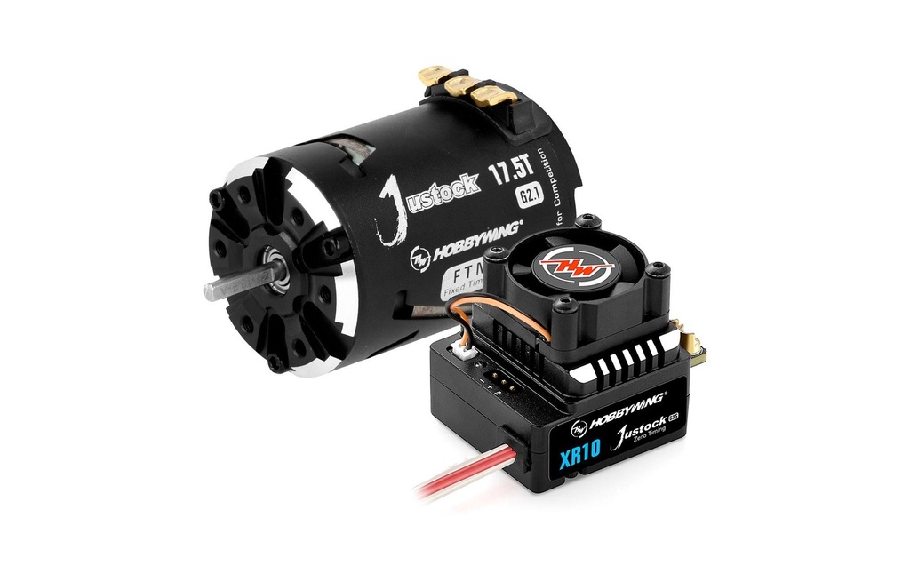 Hobbywing Kits d’entraînement sans brosse Xerun Justock Combo G3S 17.5T, 1:10