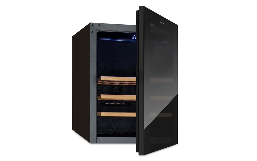 Trisa Armoire de mise en température pour le vin 7736.0145 Noir, Droite