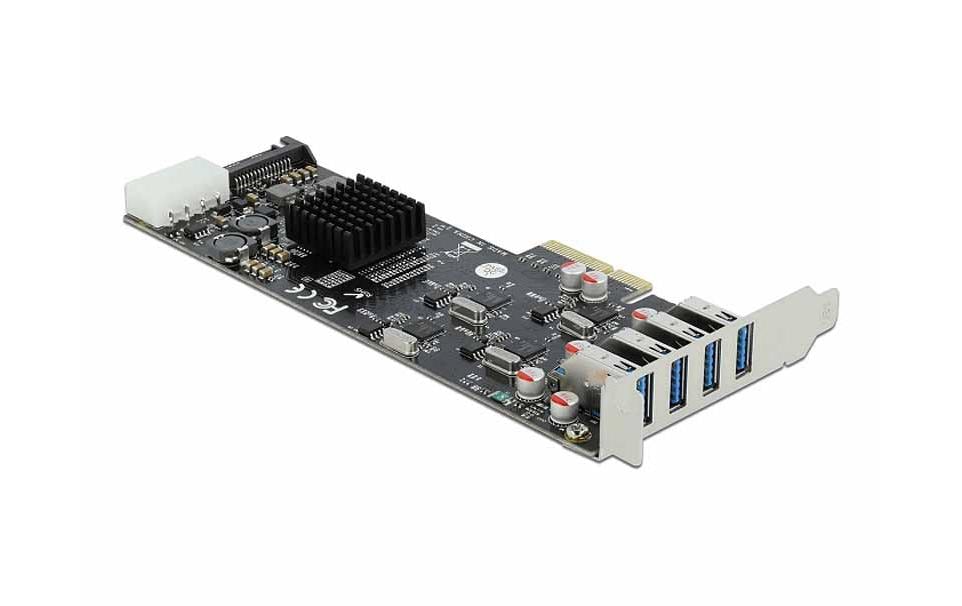 Delock Carte PCI Express 89008 USB 3.0 - 4x externe + 3x interne