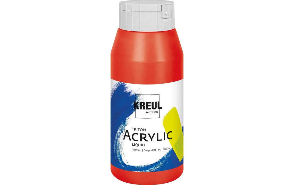 Kreul Peinture acrylique Triton Acrylic Liquid Rouge véritable 750 ml