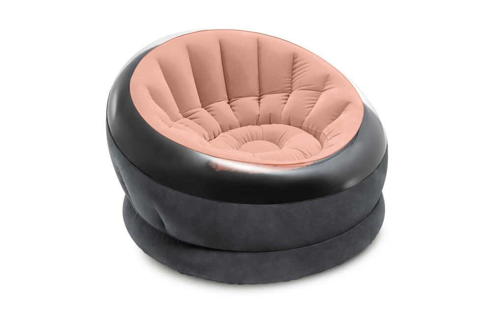 Intex Fauteuil gonflable Empire 112 x 109 cm, rose, noir