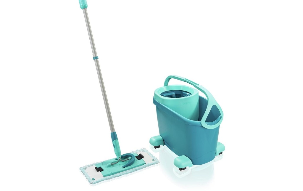 Leifheit Balai plat Clean Twist M Ergo avec roulettes