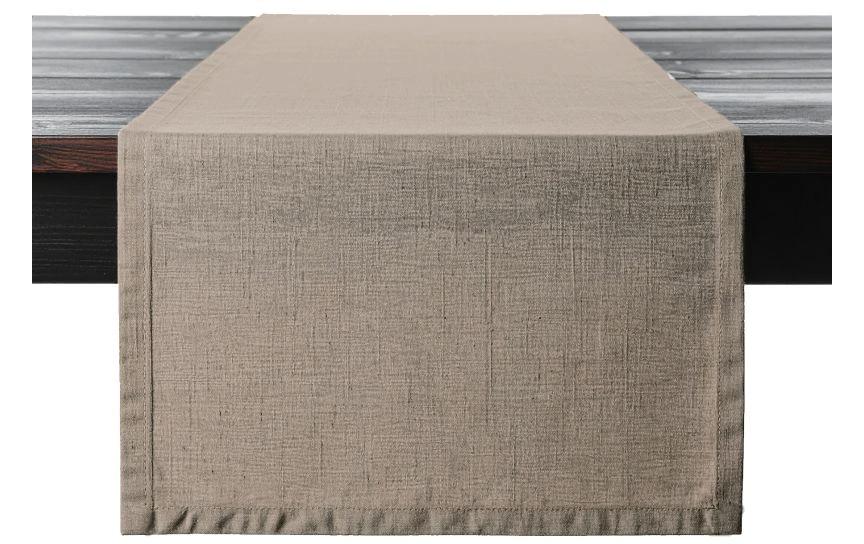 PROFLAX Chemin de table Toile 50 x 150 cm, marron clair