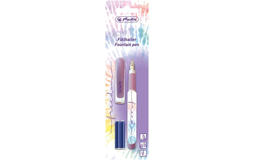 Herlitz Stylo plume New Batik Freedom moyen (M), Violet