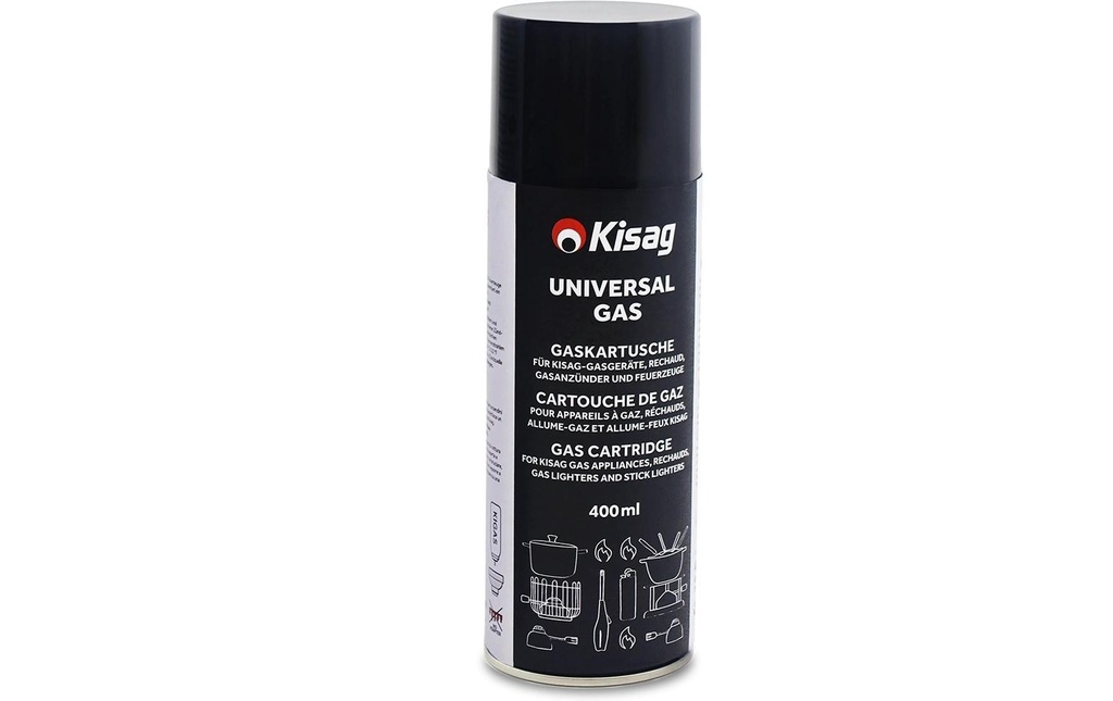 Kisag Cartouche de gaz Boîte de recharge 400 ml