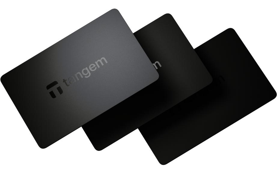 bitConsult Tangem Black + 50 CHF BTC Voucher Bitcoin Set de 3 cartes