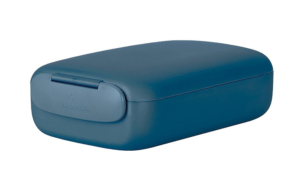 BioLoco Boîte casse-croûte rectangle -Midnight Gris bleu
