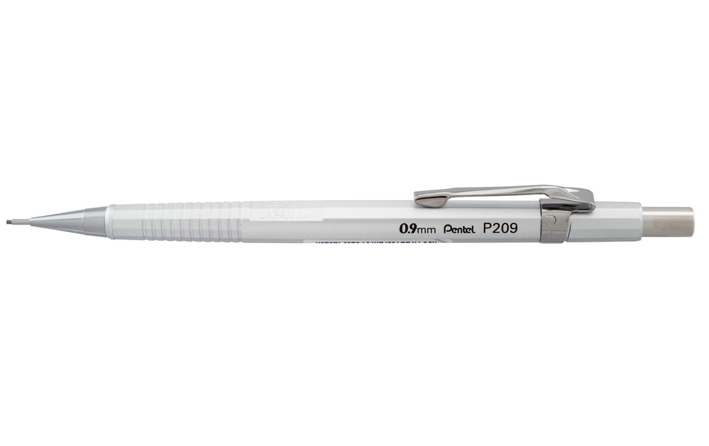 pentel Porte-mines Sharp 0,9 mm, argent métallique