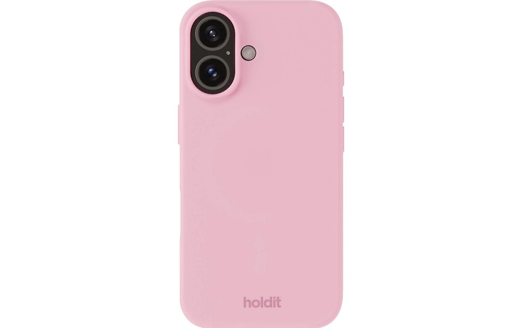 Holdit Coque arrière Silicone iPhone 16 Plus Rose