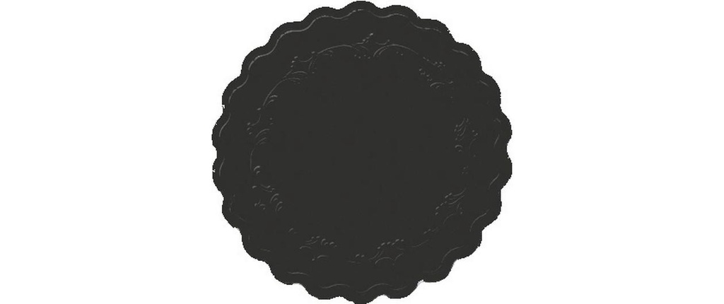 Duni Dessous de verre Romance 9 cm, 250 pièces, Noir