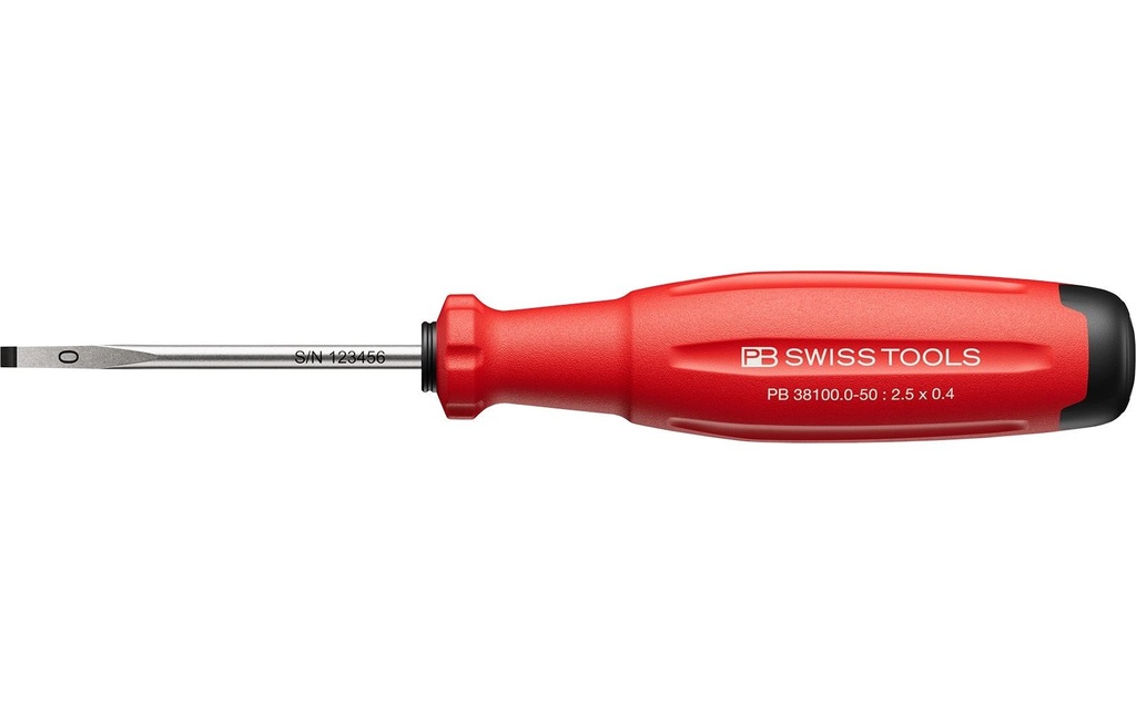 PB Swiss Tools Tournevis pour vis à fente SwissGrip Evo 5 mm Plat